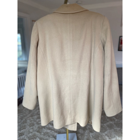 L.L. Bean Camel Wool Peacoat Classic Winter Jacket Preppy ParisianQuiet Luxury - Picture 4 of 10